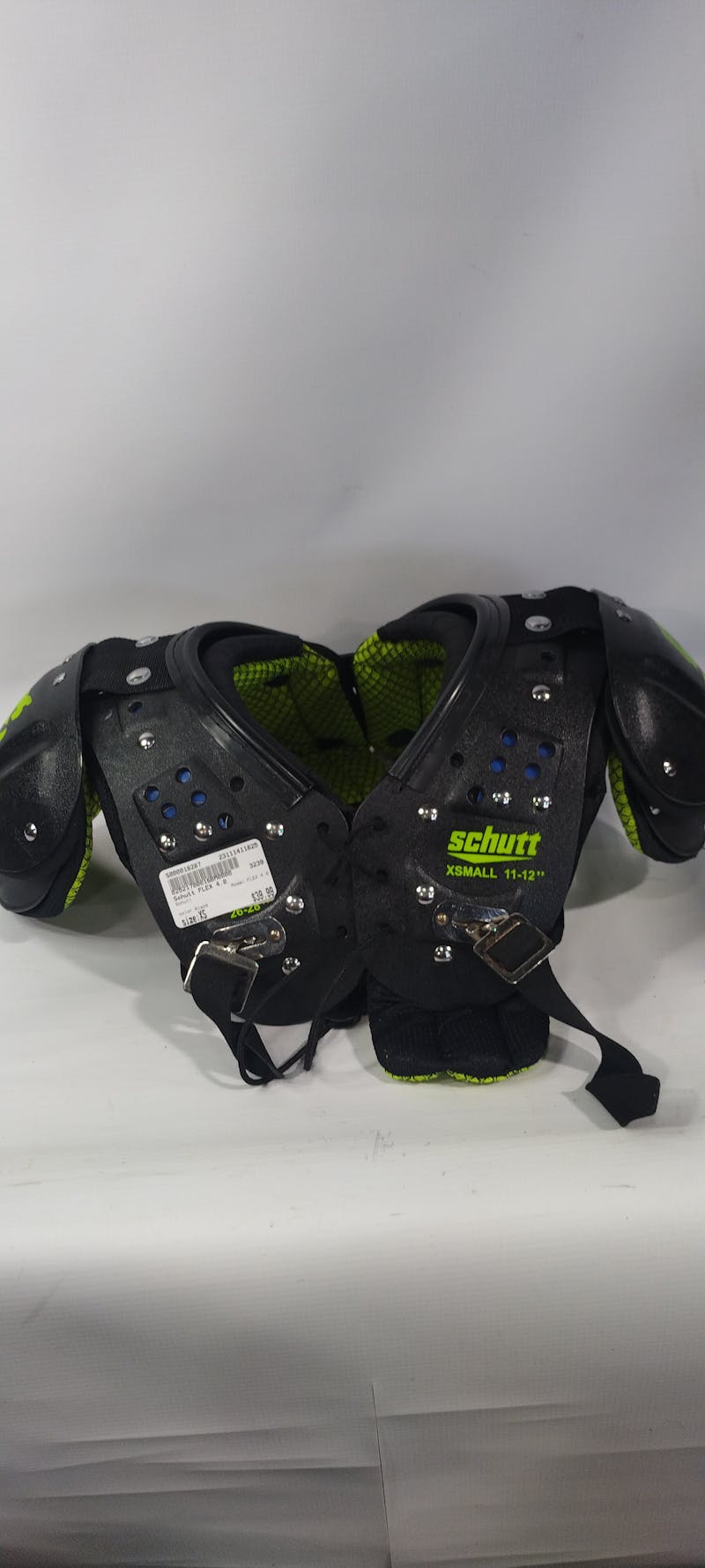 Used Schutt FLEX 4.0 XS Football Shoulder Pads